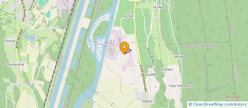 localisation de l'entreprise ELEC-SOL LOCATION  SERRIERES-EN-CHAUTAGNE