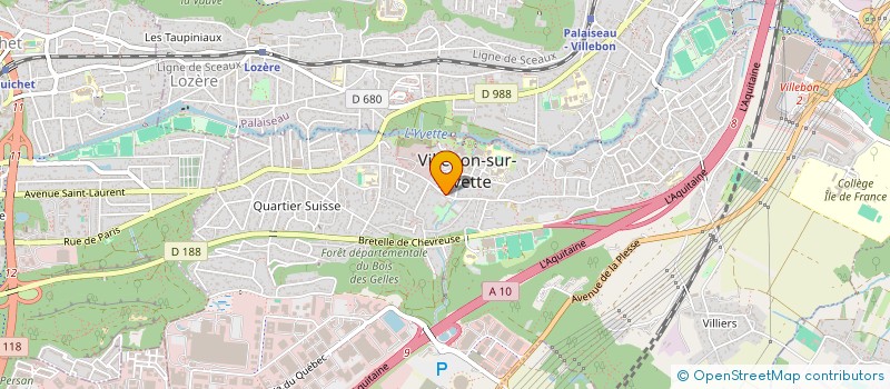 localisation de l'entreprise ELEC SYSTEM à VILLEBON-SUR-YVETTE