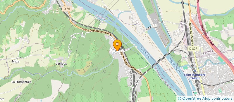 localisation de l'entreprise ELEC TDM  PEYRAUD