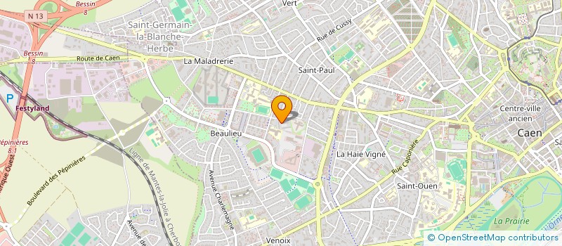 localisation de l'entreprise ELEC'THOR à CAEN