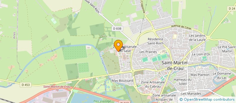 localisation de l'entreprise ELEC TROIS à SAINT-MARTIN-DE-CRAU