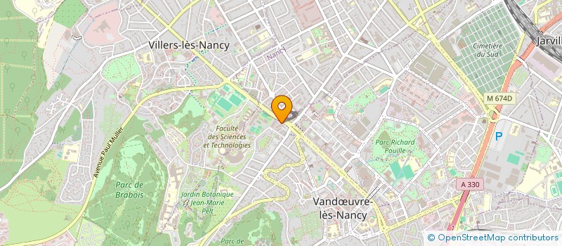 localisation de l'entreprise ELEC'TRON BUREAU DES ETUDIANTS  VANDUVRE-LES-NANCY