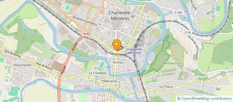 localisation de l'entreprise ELEC-TRON FRANCE à CHARLEVILLE-MEZIERES