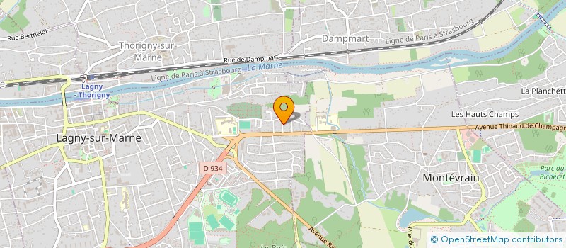 localisation de l'entreprise ELEC TSB à LAGNY-SUR-MARNE