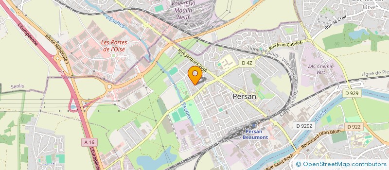 localisation de l'entreprise ELEC VISION à PERSAN