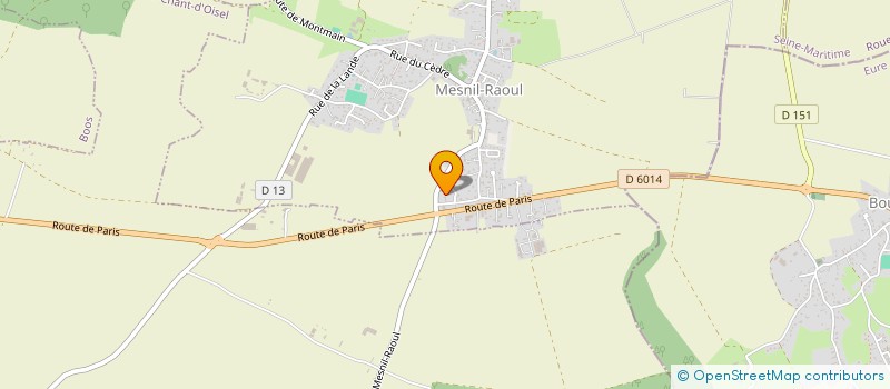 localisation de l'entreprise ELEC VISION  MESNIL-RAOUL