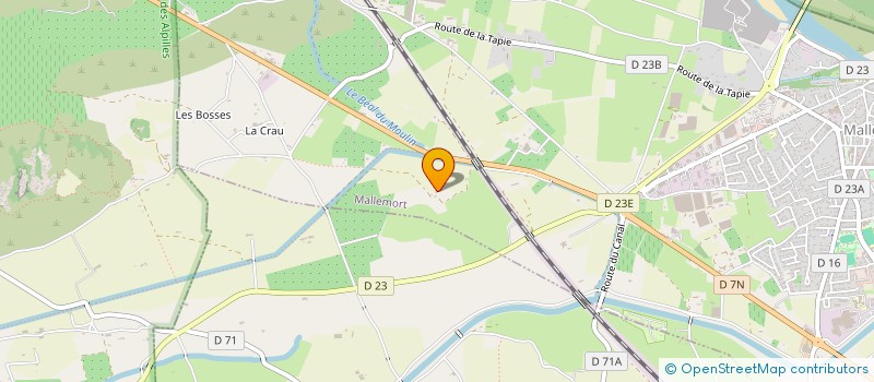 localisation de l'entreprise ELEC'VITALE  MALLEMORT