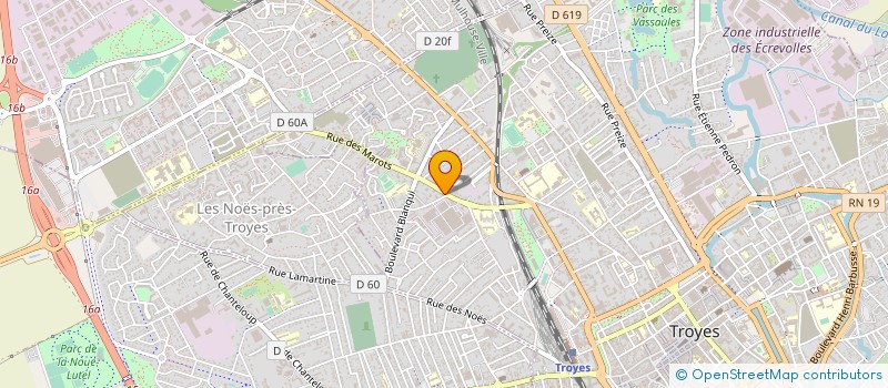 localisation de l'entreprise ELEC VT à TROYES