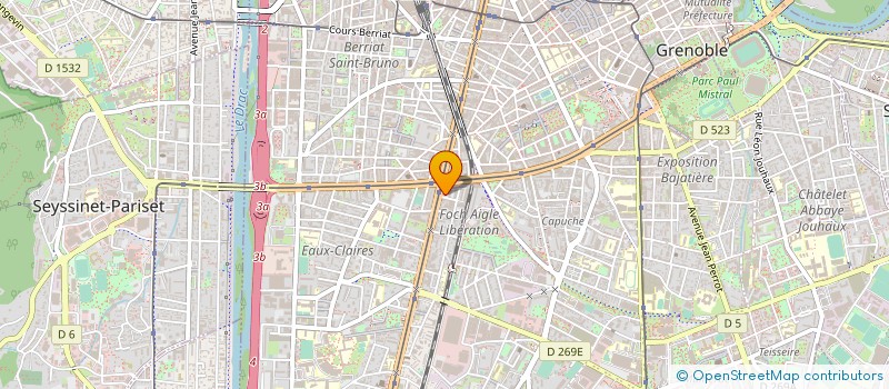 localisation de l'entreprise ELEC2A à GRENOBLE