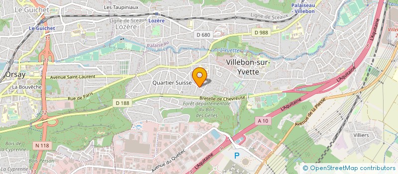 localisation de l'entreprise ELEC3R à VILLEBON-SUR-YVETTE