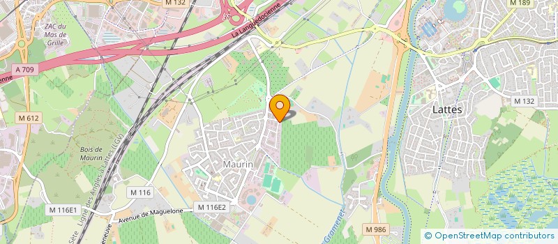 localisation de l'entreprise ELEC7EM  LATTES