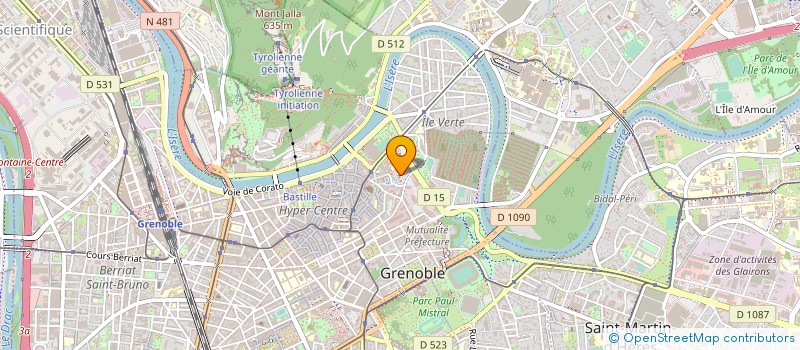 localisation de l'entreprise ELECA à GRENOBLE