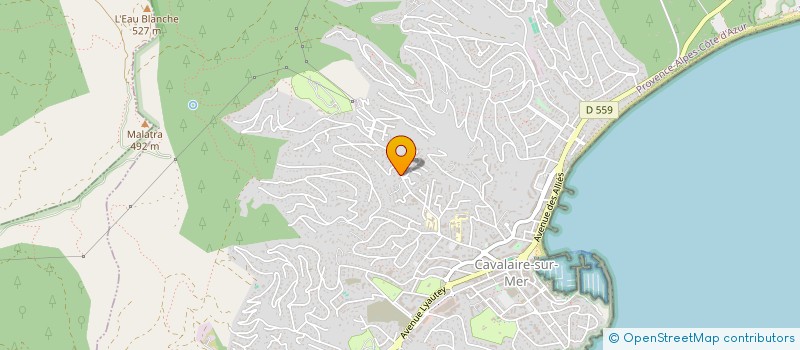 localisation de l'entreprise ELECAZUR à CAVALAIRE-SUR-MER