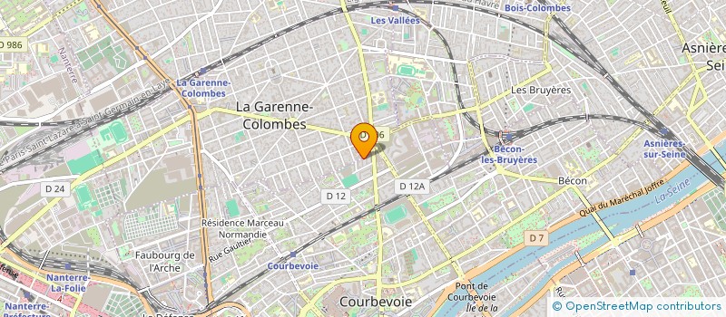 localisation de l'entreprise ELECDIS à COURBEVOIE