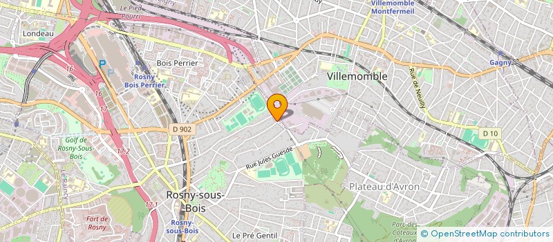 localisation de l'entreprise ELECFIX à ROSNY-SOUS-BOIS