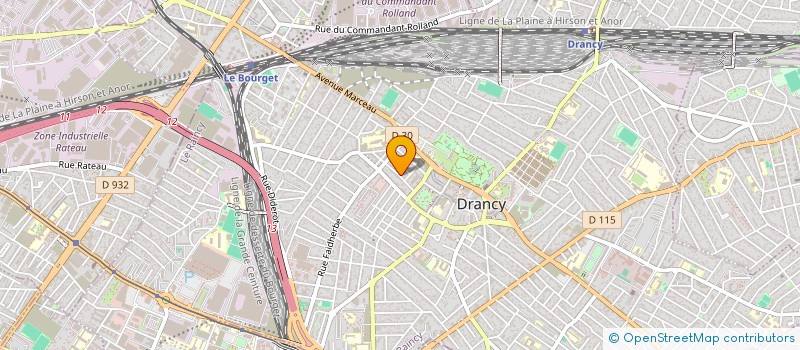 localisation de l'entreprise ELECHRIS à DRANCY