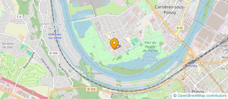 localisation de l'entreprise ELECLAND  CARRIERES-SOUS-POISSY