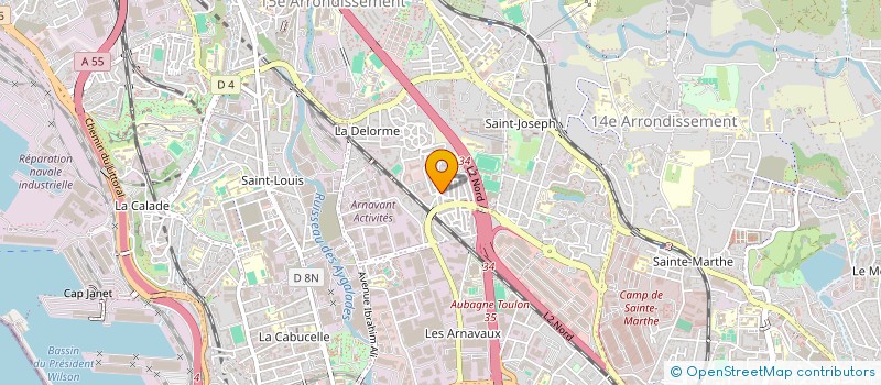 localisation de l'entreprise ELECLIFE à MARSEILLE