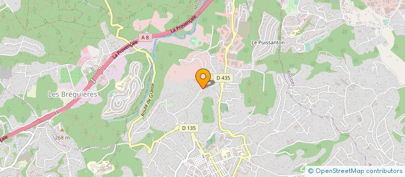 localisation de l'entreprise ELECMATIC à VALLAURIS