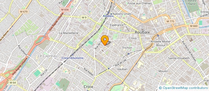 localisation de l'entreprise ELECO SARL à ROUBAIX