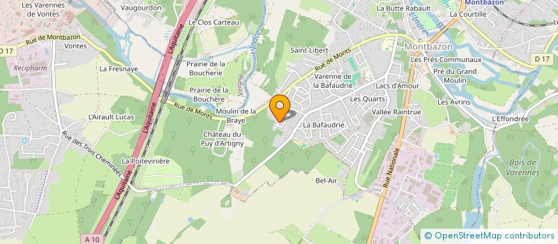 localisation de l'entreprise ELECODOM  MONTBAZON