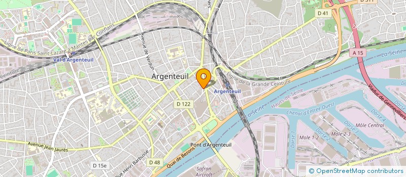 localisation de l'entreprise ELECOM BAT  ARGENTEUIL