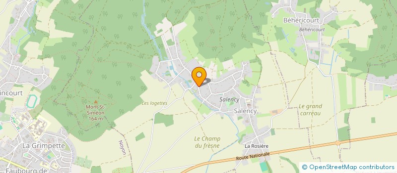 localisation de l'entreprise ELECOPTRONIQUE à SALENCY
