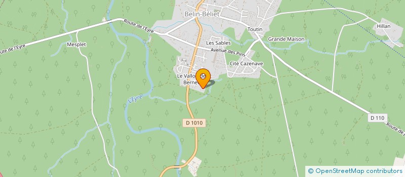 localisation de l'entreprise ELECORY  BELIN-BELIET