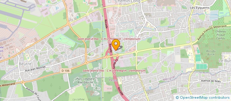 localisation de l'entreprise ELECPOWER à MERIGNAC