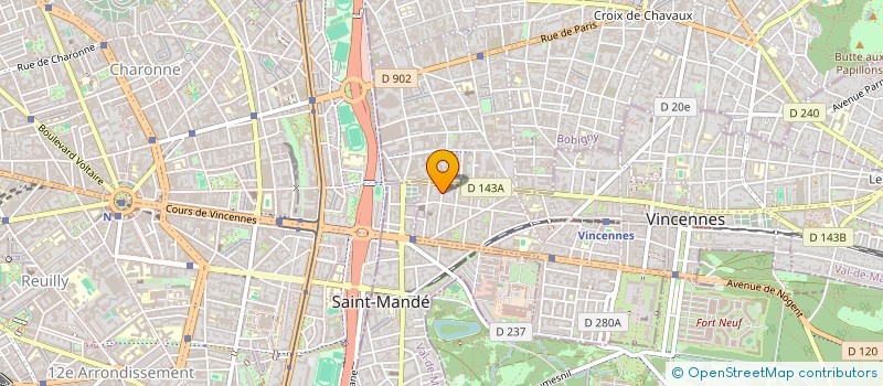 localisation de l'entreprise ELECPRO IDF à VINCENNES