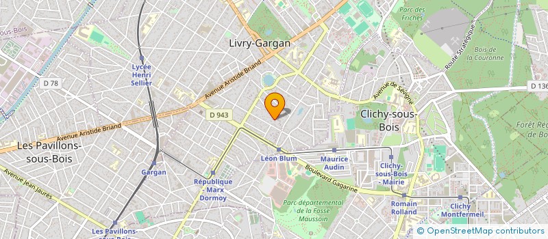 localisation de l'entreprise ELECPROS à LIVRY-GARGAN