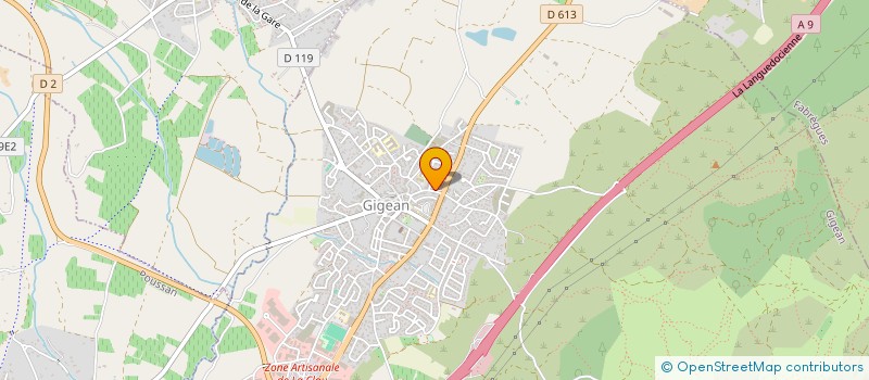 localisation de l'entreprise ELECSAN  GIGEAN