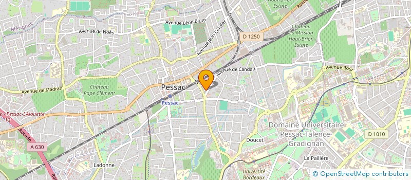 localisation de l'entreprise ELECSIOR à PESSAC