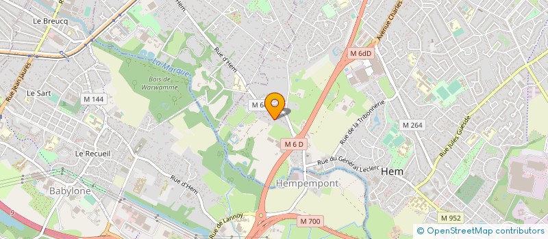 localisation de l'entreprise ELECSOL FRANCE 20  HEM