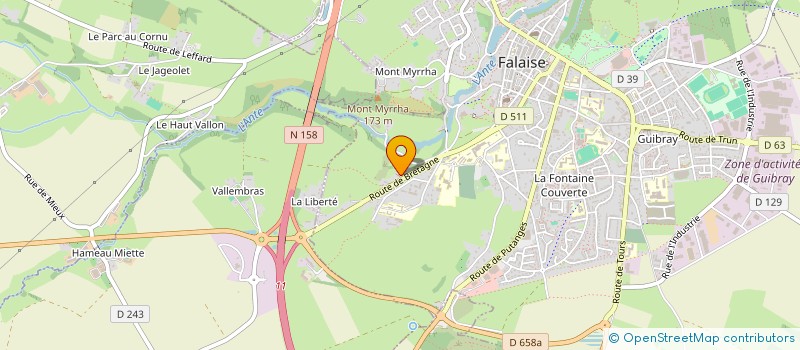 localisation de l'entreprise ELECT ENERGIE à FALAISE