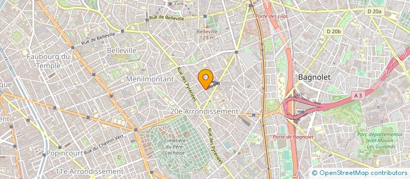 localisation de l'entreprise ELECT & PEINT DE LA COURNEUVE à PARIS
