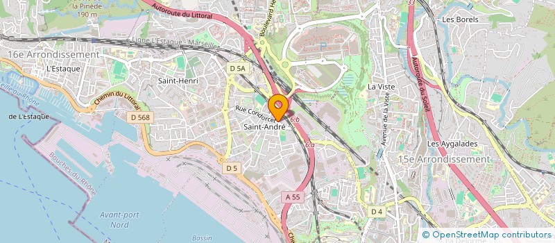 localisation de l'entreprise ELECT-T.I.S. à MARSEILLE