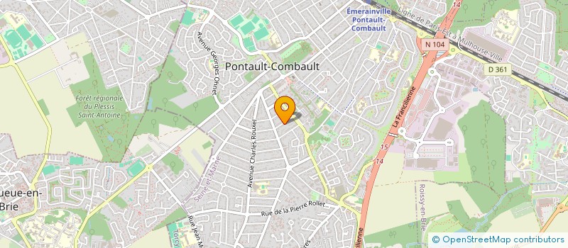 localisation de l'entreprise ELECTATE  PONTAULT-COMBAULT