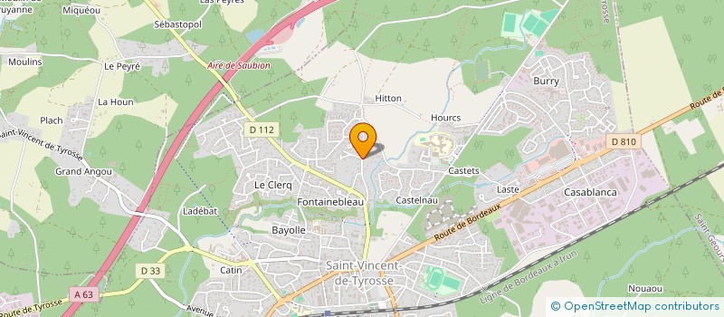 localisation de l'entreprise ELECTECH à SAINT-VINCENT-DE-TYROSSE
