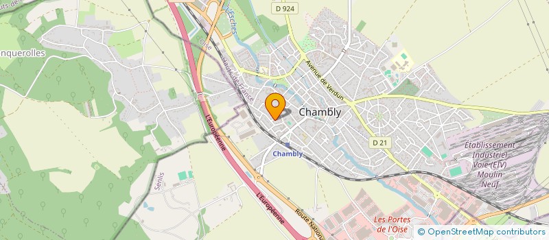 localisation de l'entreprise ELECTEL à CHAMBLY