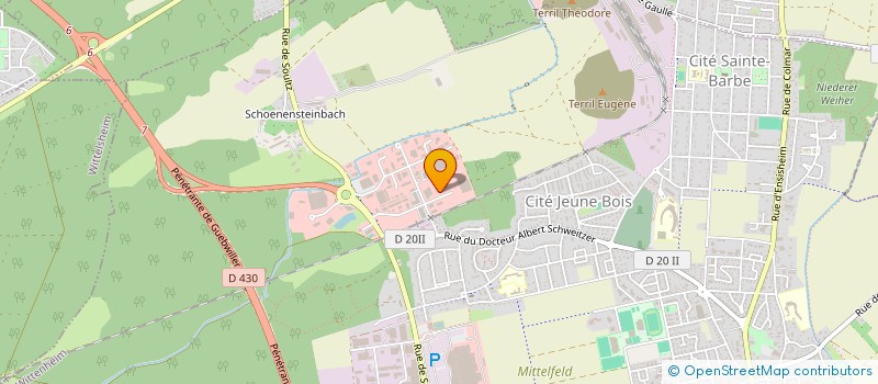 localisation de l'entreprise ELECTIS à WITTENHEIM