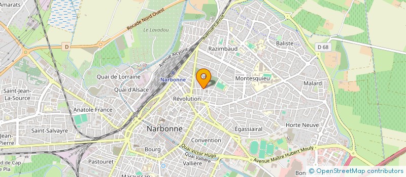 localisation de l'entreprise ELECTR AUDE à NARBONNE