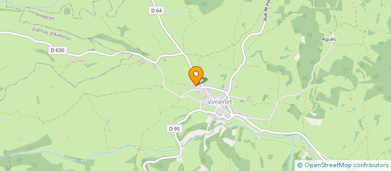 localisation de l'entreprise ELECTR'EAU 12  VIMENET