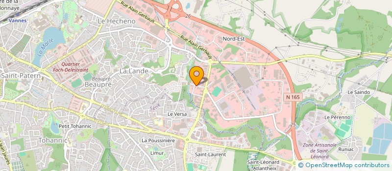 localisation de l'entreprise ELECTR GENERALE JACQUES DUCREY à VANNES