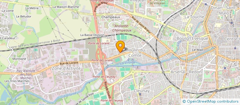 localisation de l'entreprise ELECTR'O LIBRE à RENNES