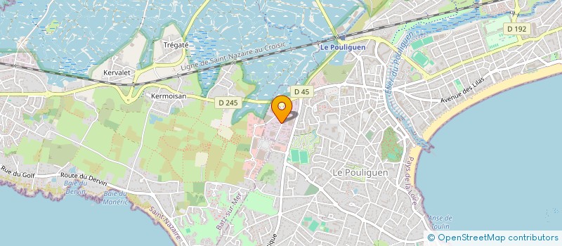 localisation de l'entreprise ELECTR'OCEAN  LE POULIGUEN