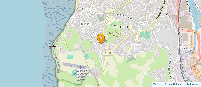 localisation de l'entreprise ELECTRA 62  OUTREAU