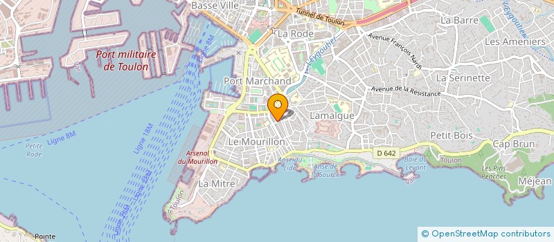localisation de l'entreprise ELECTRA à TOULON