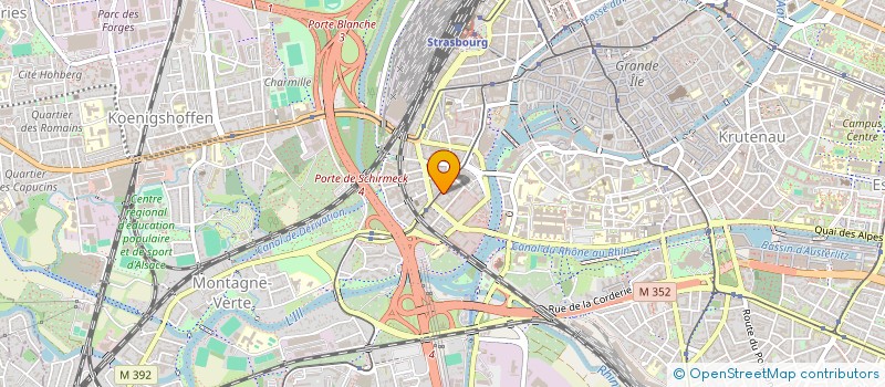 localisation de l'entreprise ELECTRAHOME à STRASBOURG