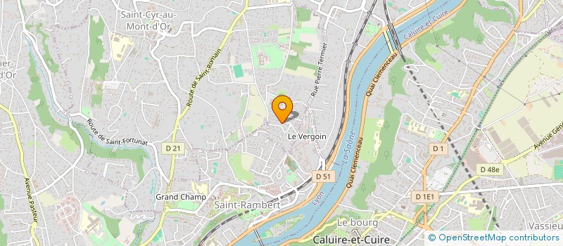 localisation de l'entreprise ELECTRAMO FRANCE  SAINT CYR AU MONT D OR